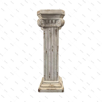 Pedestal Column Plant 38.18'' Tall Roman Column With Base Roman Pillar Greek Column Magnesium Oxide Large Size Statue Sculpture Pedestal Stand Holder For Indoor Outdoor Wedding Birthday Party Decor