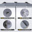 Grand parasol d'extérieur double face 15 pi avec base 15 pi-387823145
