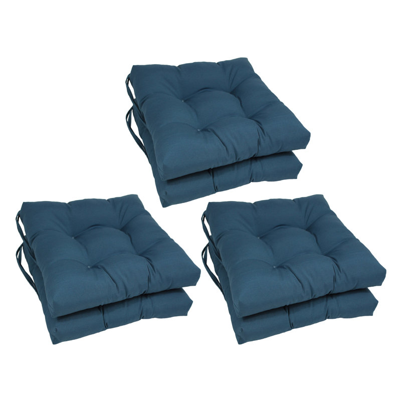 Outdoor 3.5'' Seat Cushion, Indigo Microfiber