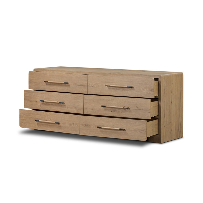 Eden 6 Drawer Dresser-Aged Smoked Oak