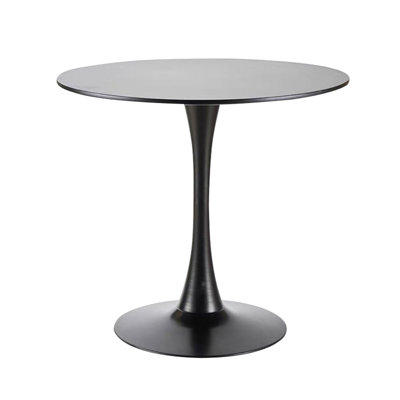 Ceballo Table Mid-century Dining Table for 4-6 people With Round Mdf Table Top, Pedestal Dining Table, End Table Leisure Coffee Table