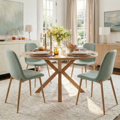 Cleckley 4-Person Dining Set with Round Table