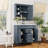 Leorn 35.1'' Single Bathroom Vanity with Resin Top with Mirror-2028937386