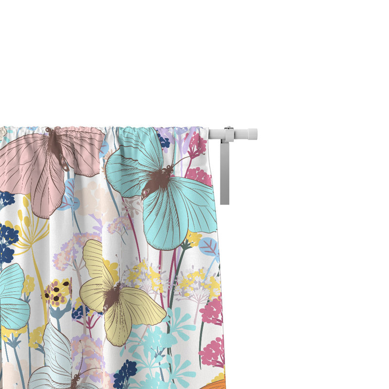 Paire de rideaux semi-transparents Amin, L 40 po x L 52 po
