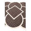 Tapis brun Juliana