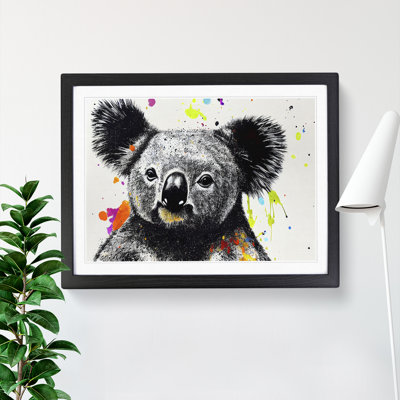 Koala Bear Splash Vol.2 Abstract - Single Picture Frame Print