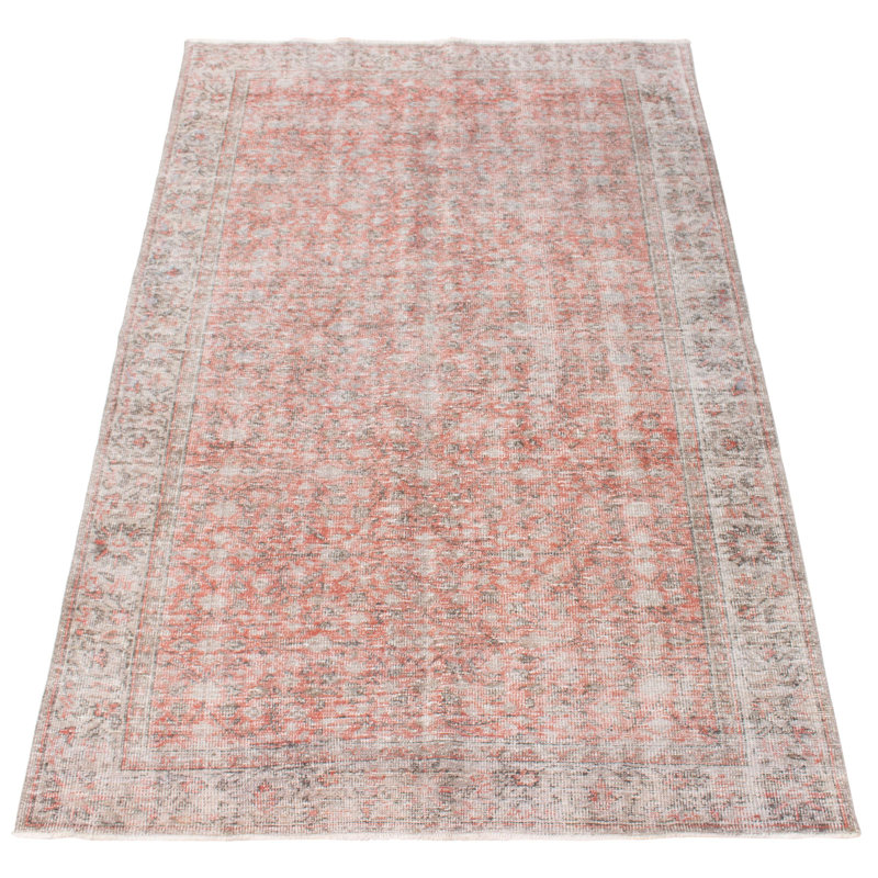 Tapis unique en laine noué à la main de style années 2000 de 6 pi 2 po x 9 pi 9 po Odol