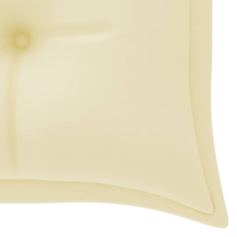 Banc de jardin en bois Breindel, Crème