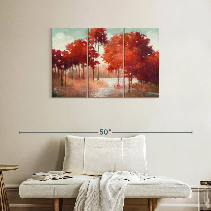 Harnek Serene Autumn Lake, 24" H x 38" W
