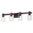 31'' 4-Light Oil Rubbed Bronze Bathroom Vanity Light with Glass Shade-814289387-866321955