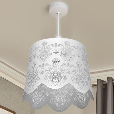 Berkman 25.5cm W Stencil Easy fit Metal Drum Pendant Shade