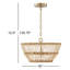 Luminaire suspendu unique à 3 lumières Foley