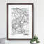 Map Edinburgh UK - Picture Frame Graphic Art-62802368-62802369