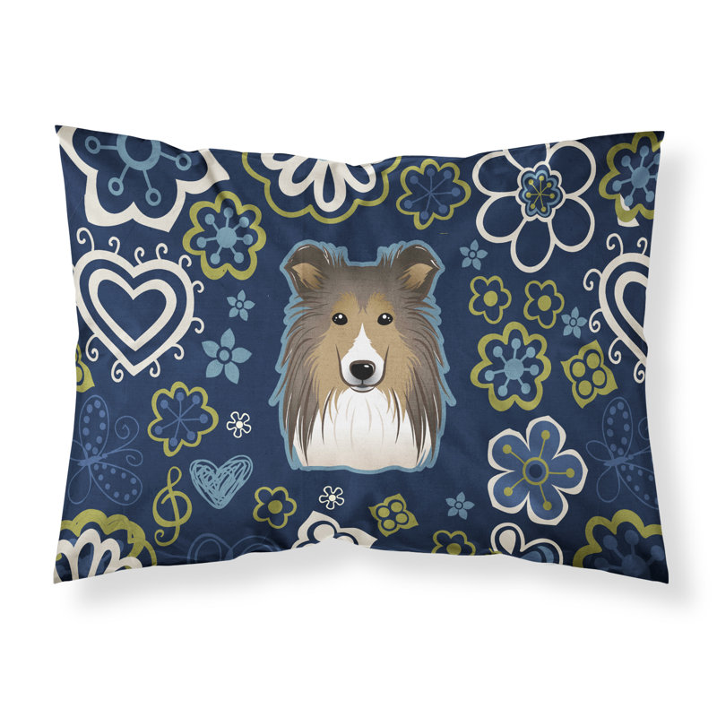 Taie d’oreiller floral, Berger Shetland