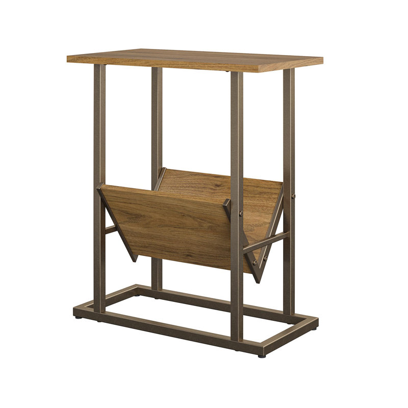 Karlia Frame End Table, Walnut