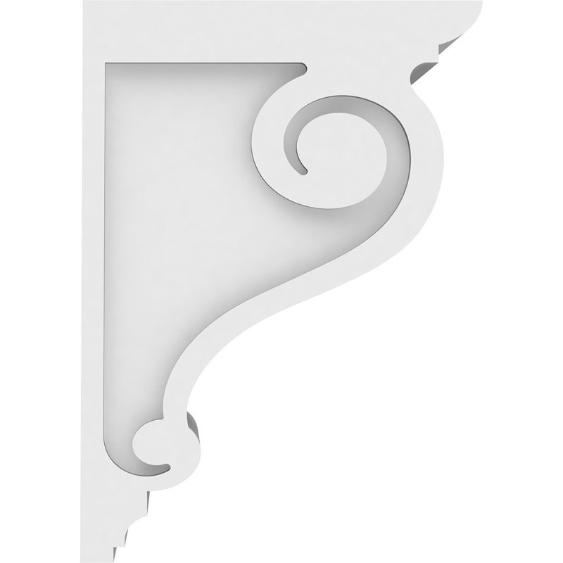Corbeau standard en PVC de qualité architecturale, H 14 po x l 7 po x P 10 po