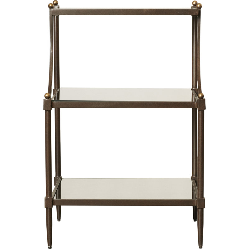 Peninsula Metal & Glass Side Table, Metal Works