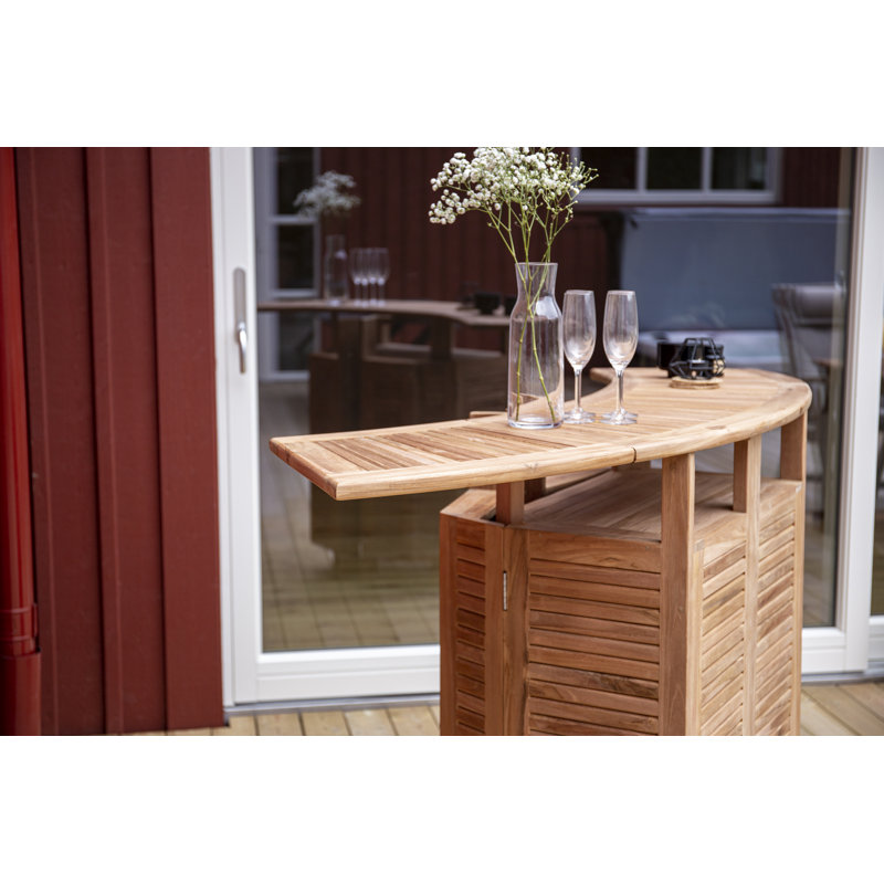 Baek Teak Outdoor Bar Table , 97cm cm W 53cm cm D