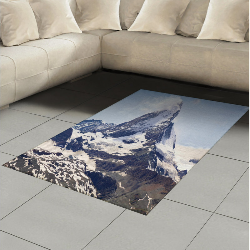 Nature High Density Long Fiber Poly Threads Decorative Area Rug Carpet, Rectangle 4' x 5'8"