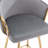2 Stools, Footrest, Velvet + Golden Leg, Modern Seating Touch 2, Leg With Cozy-311173905-334659419
