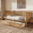Rattan Daybed With 2 Drawers For Limited Space, Guest Room, No Box Spring Needed-947253912-947253913