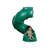 Swirl Spiral Tube Slide- Green- Mounts To 5 Ft. Deck-64960339