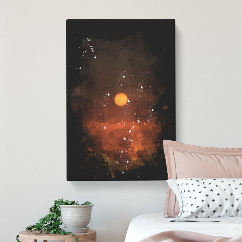 Sunset on Fire - Wrapped Canvas, 50cm H x 35cm W x 3cm D
