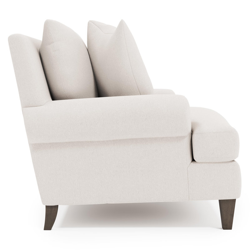 Isabella Armchair, Cream Boucle 1273-002, Aged Gray