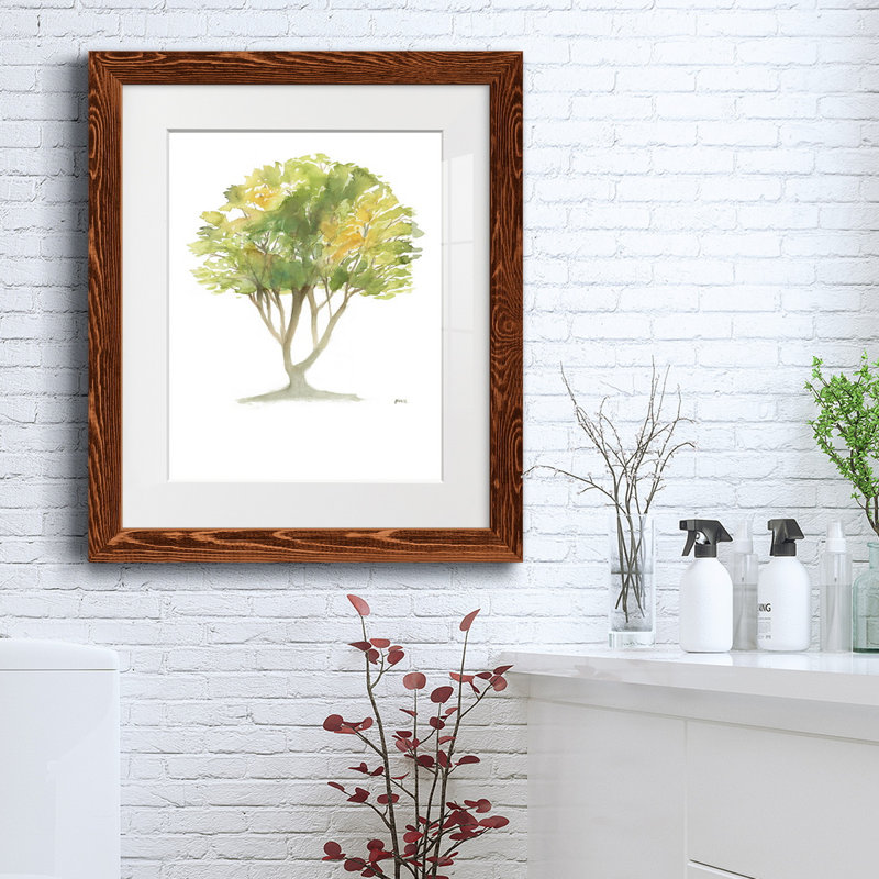 Larbre - reproduction de cadre photo sur papier, H 20 po x l 17 po x P 1,5 po, Papier avec cadre érable
