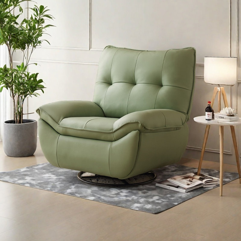 Modern minimalist ergonomic design recliner, Dark Olive