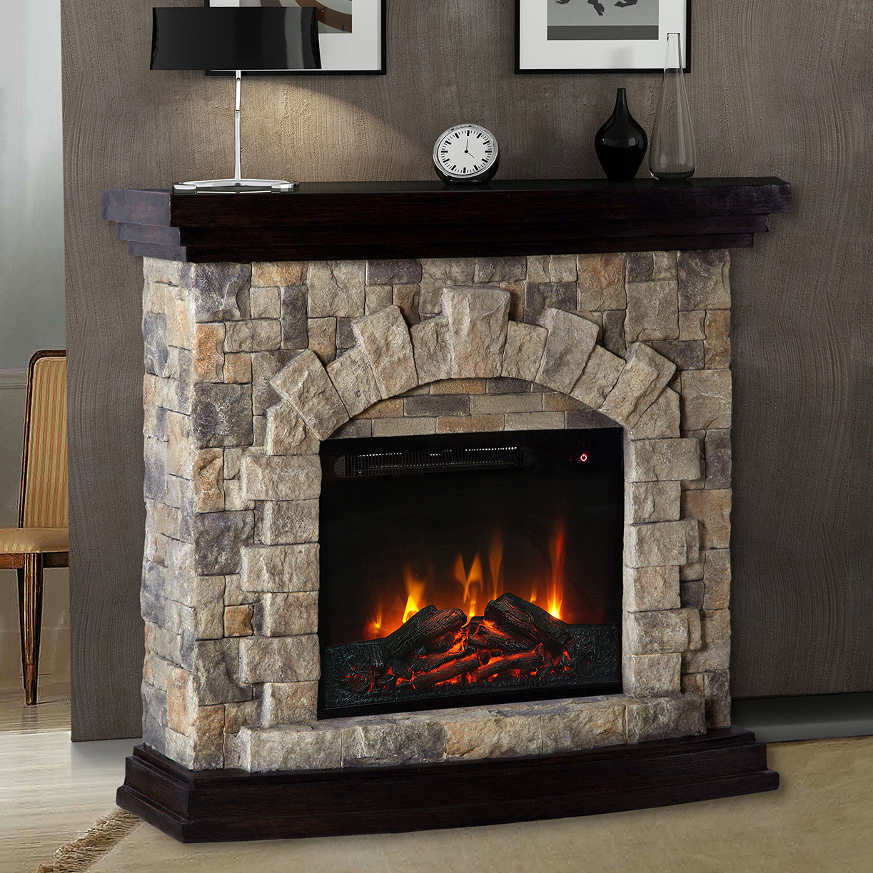 Millwood Pines Sabio Electric Fireplace & Reviews | Wayfair