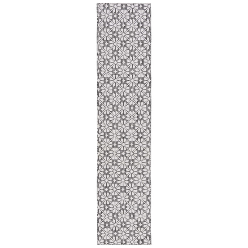 Tapis d'intérieur / extérieur à motif géométrique MSR400, Tapis de couloir 2 pi x 9 pi
