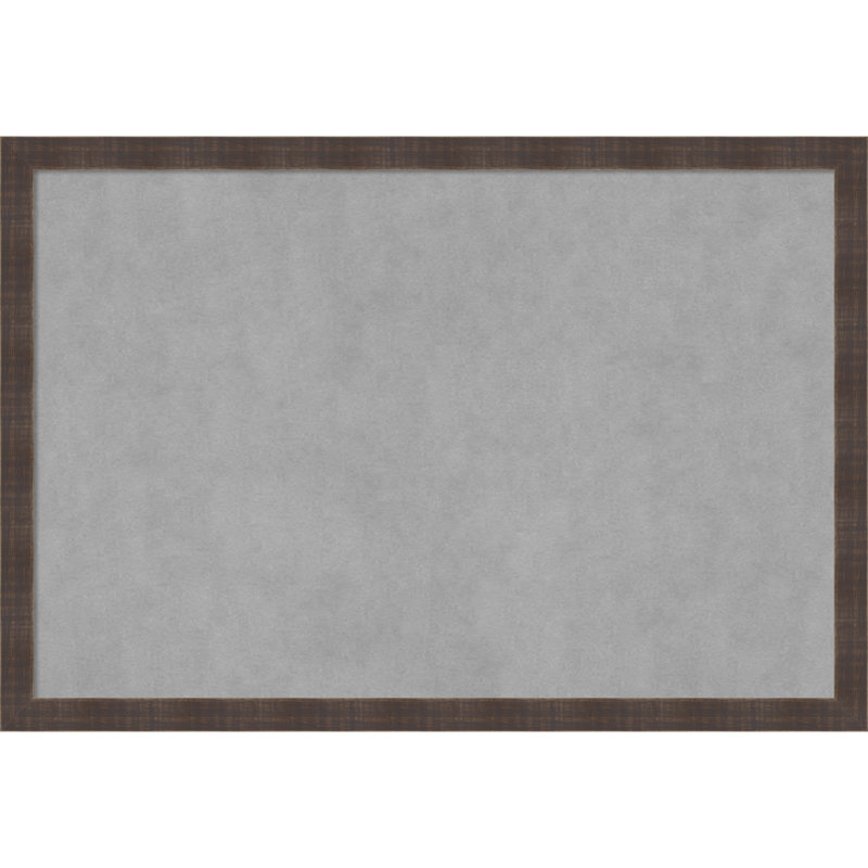 Tableau d'affichage magnétique en métal avec cadre en bois massif , H 26 po x l 38 po x P 1 po