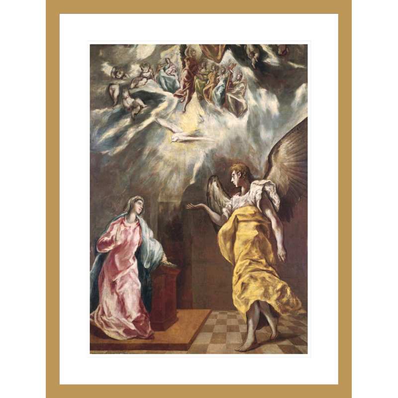 «The Annuation» par El Greco - Estampe numérique encadrée, H 29,5 po x l 22,65 po