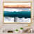 Toile encadrée flottante dorée