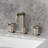 Kingston Brass Convergent Two-Handle 3-Hole Deck Mount Widespread Bathroom Faucet With Push Pop-Up Drain-105627305