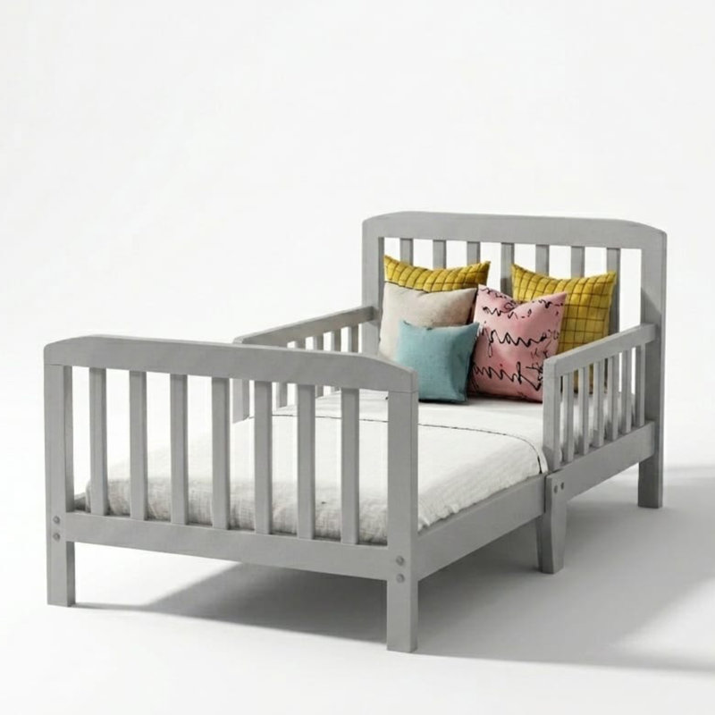 Hinman Kids Toddler Bed Toddler Beds, Gray