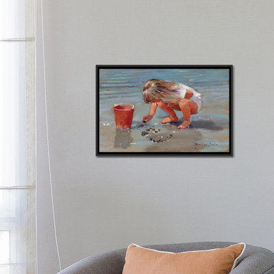 «Leaving My Name» par John Haskins - Reproduction d'art sur toile encadrée