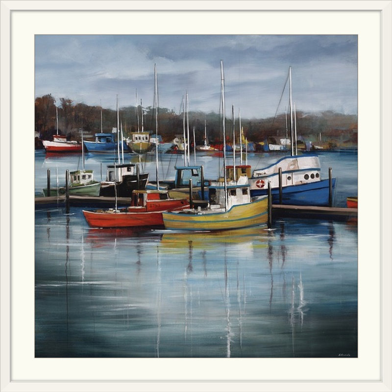 'sky Harbor By Sydney Edmunds Impression De Peinture, 16" H x 16" L x 1.5" D, Toile