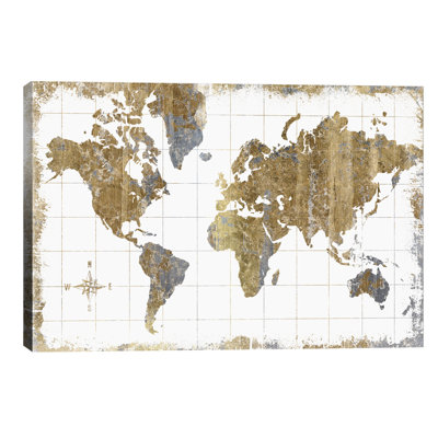 Carte dorée - impression d'art graphique