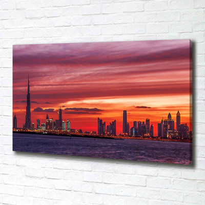 Sunset Dubai - Wrapped Canvas Print