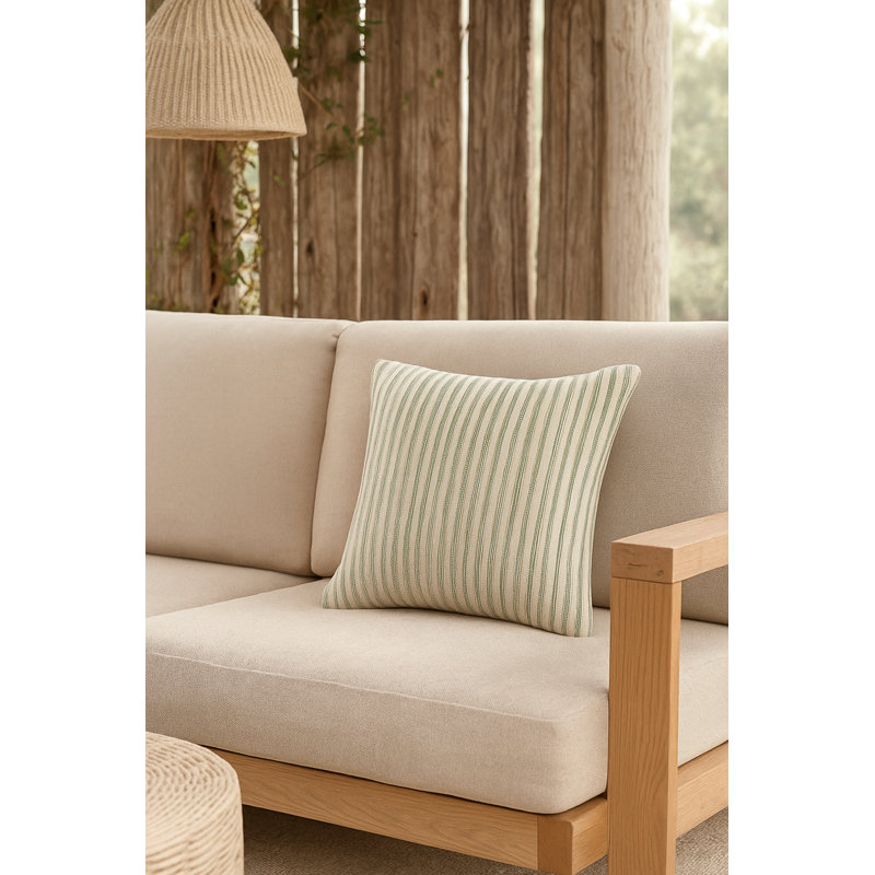 Outdoor Living Throw Pillow, Pure Green, Square 20", Pillow Cover Only - No Insert
