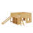Low Loft Bed With Storage Shelves And Slide, Solid Wood Loft Bed Frame With Door And Window Design-125048542