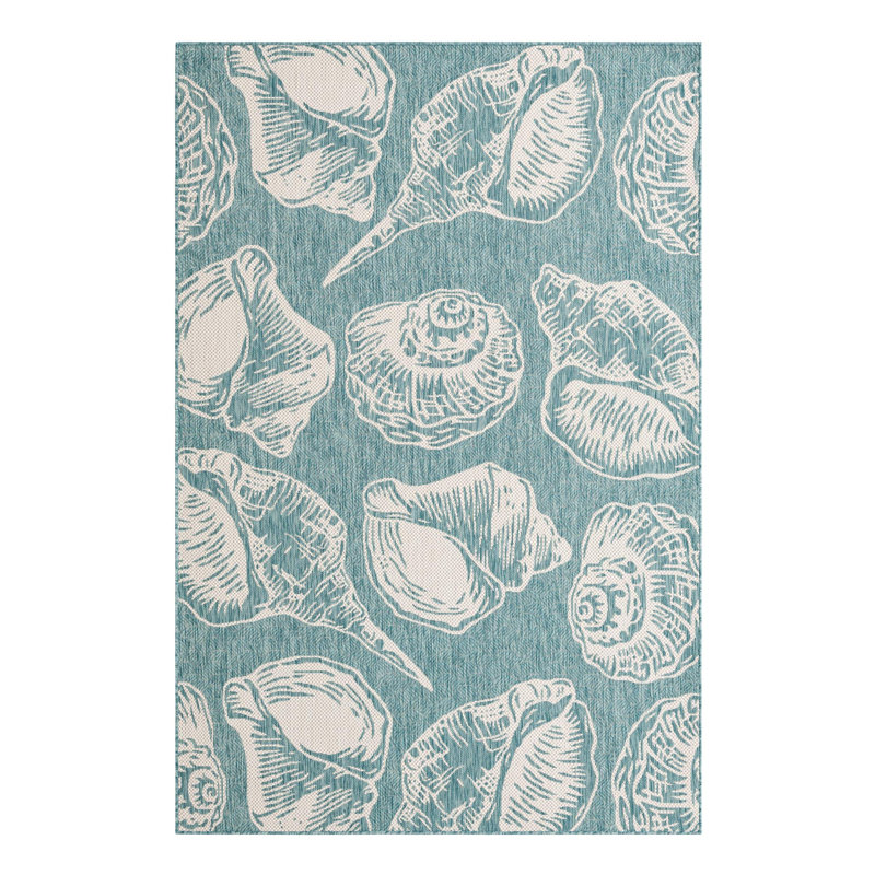 Angelys Indoor/Outdoor Area Rug, Rectangle 6'1" x 9'