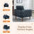 Demaine Faux Leather Armchair-902937780