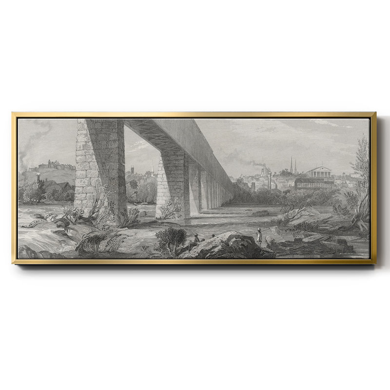 Richmond from the James - toile encadrée, H 8 po x l 20 po