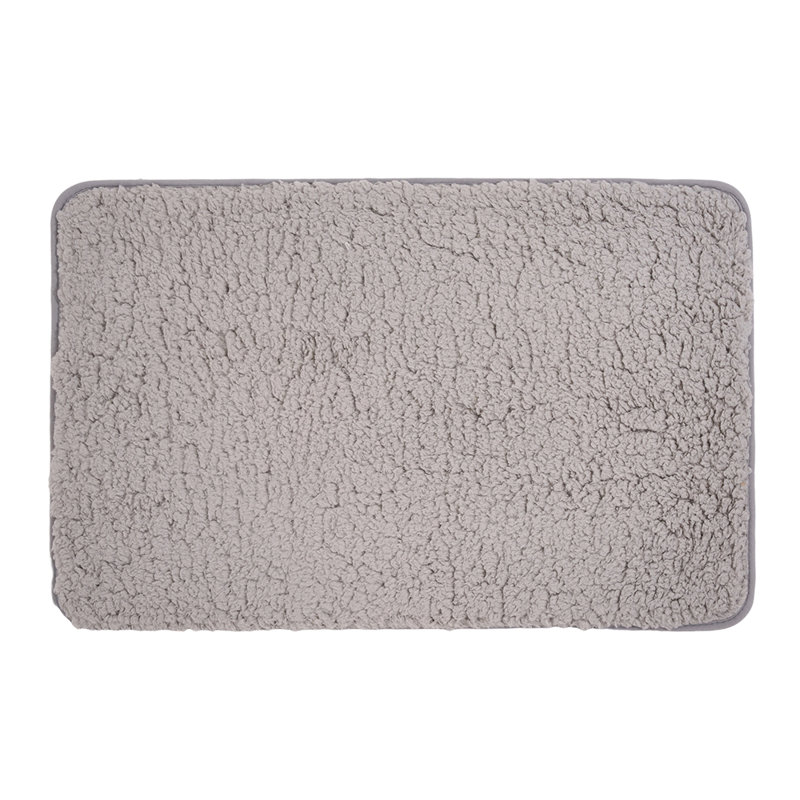 Non-Slip Bath Mat, Single- 60cm  L x 40cm W, Grey