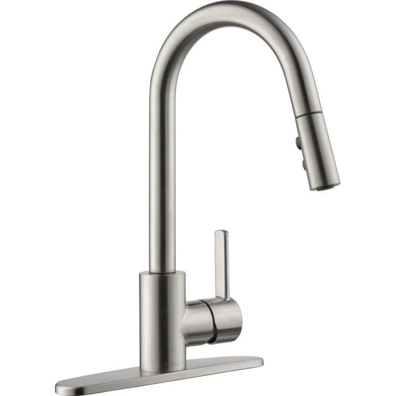 Peerless Precept Pull Down Ceramic Valve Kitchen Faucet, Stainless