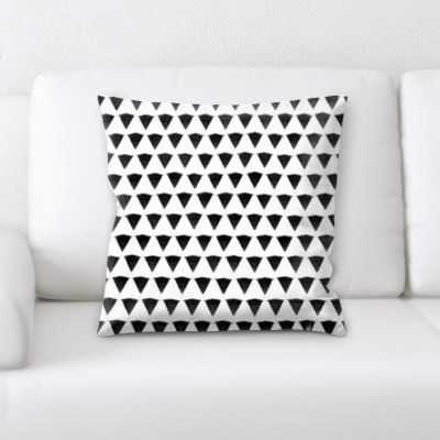 Geometric Microsuede Throw Pillow