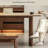 Retro thickened rock plate dining table sets-106445740